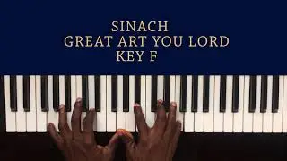 Sinach Great Art You Lord|  Piano Chords Tutorial For Beginners (Made Easy)