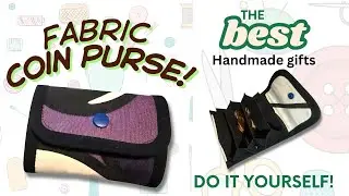Handmade Fabric coin purse. How to Sew a Handmade Coin Purse | Easy Sewing Project.