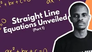 Straight Line Equations Unveiled #math  #Algebra101 #MathMadeEasy