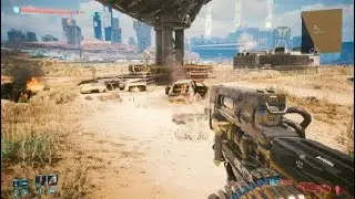 Cyberpunk 2077: Fun with a heavy machine gun :)