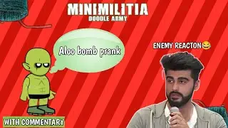 ALOO BOMB  PRANK MINI MILITIA🤣ENEMY REACTIONS DIWALI SPECIAL🤣