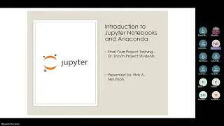 Jupyter Notebook Training For Dr  Enoch Project Students Meeting Recording