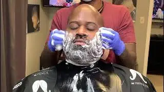 HydroTherapy Beard Wash/Shave/ Sculpt #barber #ATALearningAcademy