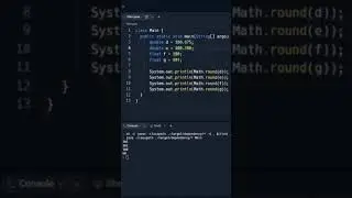 Round() method in Java #shorts