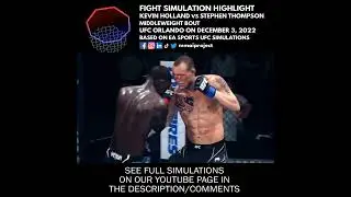 🇺🇸🇸🇪👊🎮 UFC Orlando Derek Brunson vs Jack Hermansson MW Bout Fight Simulation Highlight #shorts