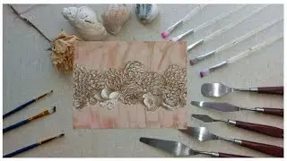 Kritzel mit Acryltechnik mit Kaffee Experiment Teil 2: Rosen nostalgisch mit Kaffee #art #kreativ