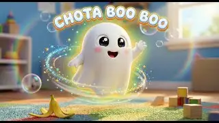 Little Cute Ghost 👻 | Boo Boo Boo Ghost Song | 3D Kids Rhyme | Hindi English Poem | toons ki duniya