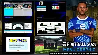 ⚽MENU GRAPHIC OFICIAL eFootball 2024 by POSETIADOS🌟| Ps3 | ✅ PES 2018