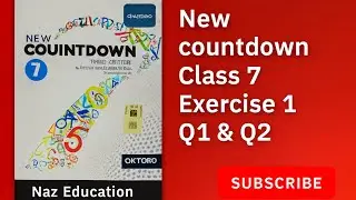 Countdown 7 Exercise 1 Question 1 & 2 | New countdown third edition | oxford | 