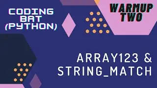 Array123 & String_match - Coding Bat | Tamil Community