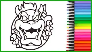 Bowser de Super Mario Bros Coloriage