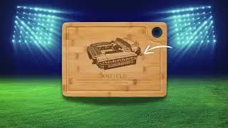 Goodison Park Engraved Bamboo Chopping Board &ndash; A Tribute to Everton FC's Historic Stadium