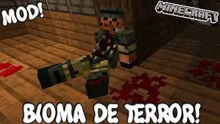 THE TERROR BIOME! Minecraft 1.19.2 MOD HORROR ELEMENTS!