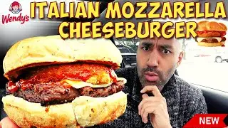 Wendy's NEW Italian Mozzarella Cheeseburger Review - Best New Burger?