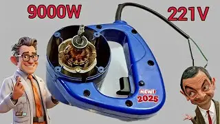 Я включаю свободную энергию с генератором-вентилятором мощностью 9000 Вт, магнитом для электричес...