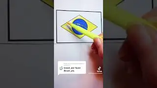 #brazil #brasil #flag #coloring #satisfying #shorts #fypシ
