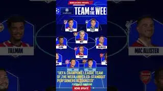UEFA Champions League Team of the Week Unveiled: Standout Performers Recognized#FootballUnbound #foo