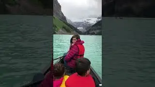 Kayaking lake Louise Canada Rocky Mountains #canada #lakelouise