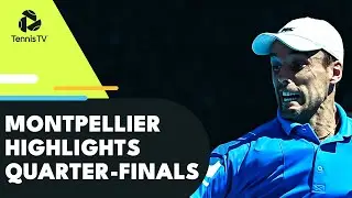 Bautista Agut Battles Bublik; Zverev & Gasquet Also In Action | Montpellier Quarter-Final Highlights