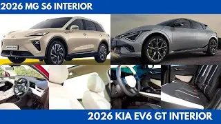 Interior Differences the new MG S6 2026 Vs Kia EV6 GT 2026