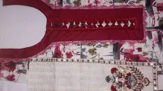 The BEST Neck Design Cutting and Stitching for Lace with Loop Neck