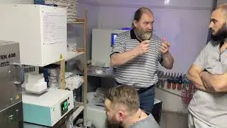 Печь для синтеризации (обжига) циркона СИНТЕРИЗ 1 в лаборатории Техно Лаб