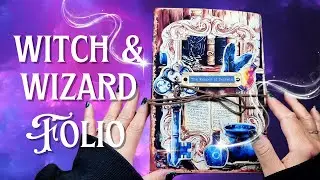 Assembling a Mystical Wizarding World Junk Journal Folio | Crafting Process　 | ジャンクジャーナル　フォリオフォルダー