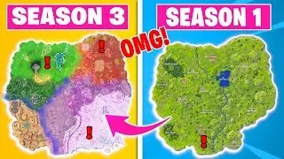 Evolution Of The Entire Fortnite Island (Season 1 - Chapter 2 Season 3)