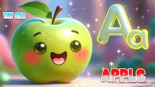 The Shy Apple Learns to Speak 🍎 | Magic Talking Objects Phonics | Letter A| Tiny Star