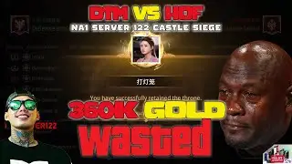 MIR4 360K GOLD WASTED | NA1 SERVER 122 CASTLE SIEGE | DTM VS HOF GGWP PAR |