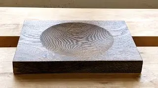 Making an oak bowl with a router