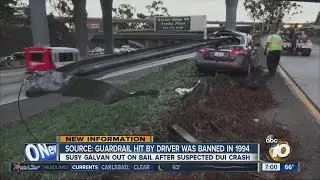 Guardrail skewers car, driver walks away 7 pm 11/5