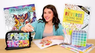 COZY COLORING VLOG: Trying Reverse Coloring, Coloring Book Haul & Exciting Channel Updates ✨