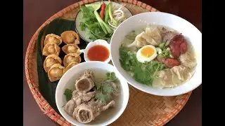 Homemade Wonton Noodles Soup With BBQ PORK Recipe