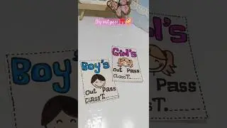 diy out pass for school 🎒🎀.    #diy #painting #papercraft #outpass #backtoschool #school #craftyhome