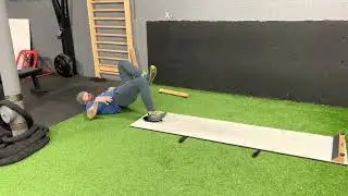 Single Leg Hamstring Slide Board Curl