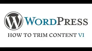 how to create trim content in home page #wordpress