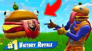 The DURR BURGER CHALLENGE In Fortnite Battle Royale!