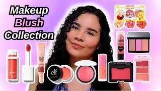 MAKEUP BLUSH COLLECTION | RANKING FROM WORST TO BEST | DRUGSTORE AND HIGH END MAKEUP BLUSHES