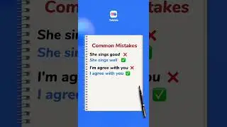 Common Grammar Errors #action verbs #right #language learning #english #grammar #expression #mistake