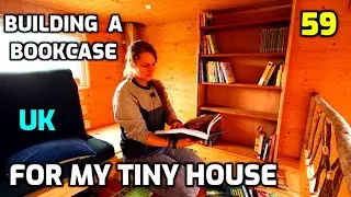 Making a Bookcase for my Tiny House - UK - DIY