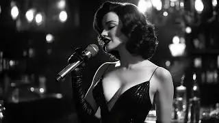 Duet Under the Spotlight &ndash; Vintage Jazz Singers in Black-Tie Elegance