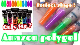 $10 AMAZON POLYGEL - easy way to apply polygel for beginners