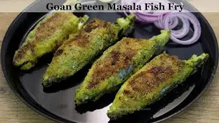 Green masala fish fry |Crispy green fish fry |Goan fish fry recipe |ग्रीन मसाला फिश फ़्राय |Goan food