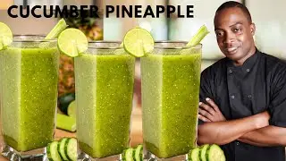 Lose weight with cucumber and pineapple juice