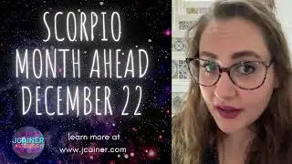 SCORPIO Month ahead December 2022 from Jemima Cainer