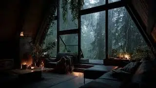 Heavy Rain Sounds to Help You Sleep Deep | Calm Night Ambience