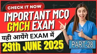 GMCH STAFF NURSE EXAM MCQ | GMCH NURSING OFFICER QUESTION | GMCH NURSING PREPARATION | GMCH MCQ #28