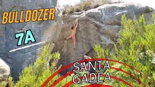 Bulldozer 7a, Santa Gadea Boulder