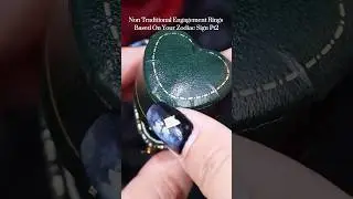 Non traditional engagement rings based on your zodiac sign Pt2 💅 #uniquejewelry #engagementjewelry